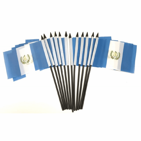 Guatemala Polyester Table Flag - 12 pack