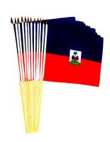 Haiti 12" x 18" Stick Flags