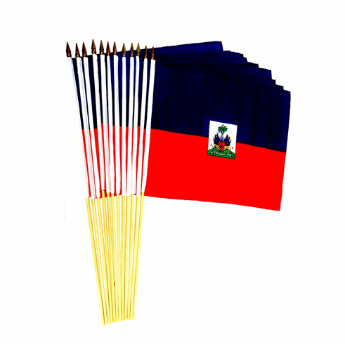 Haiti 12" x 18" Stick Flags