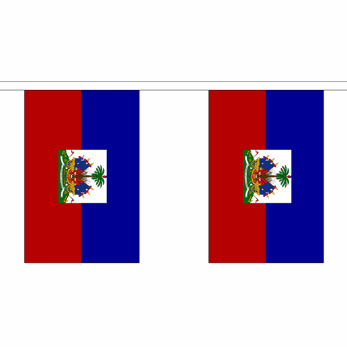 Haiti String Flag Bunting