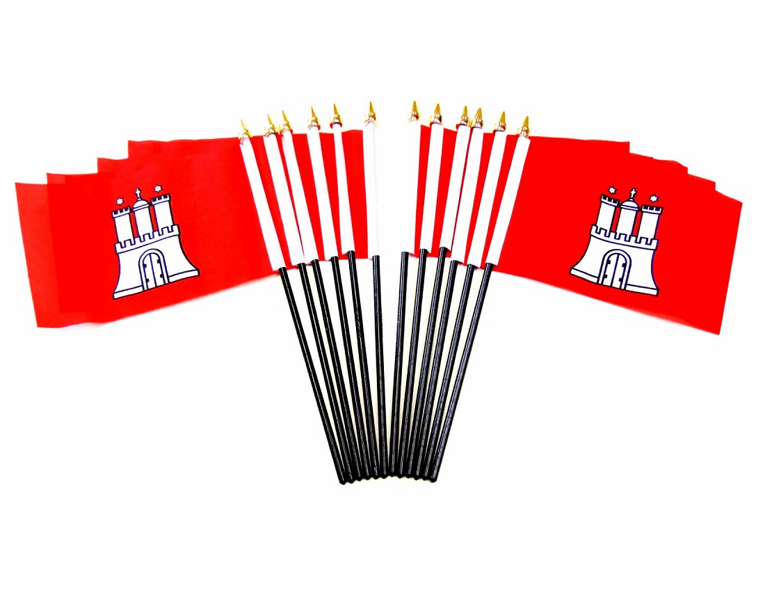 Hamburg Polyester Table Flag - 12 per pack
