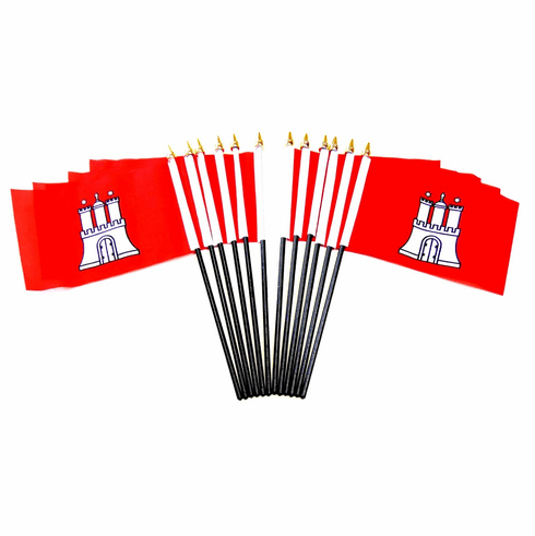 Hamburg Polyester Table Flag - 12 per pack