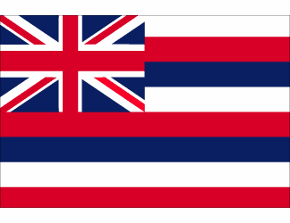 Hawaii Polyester Flag - 3 X 5