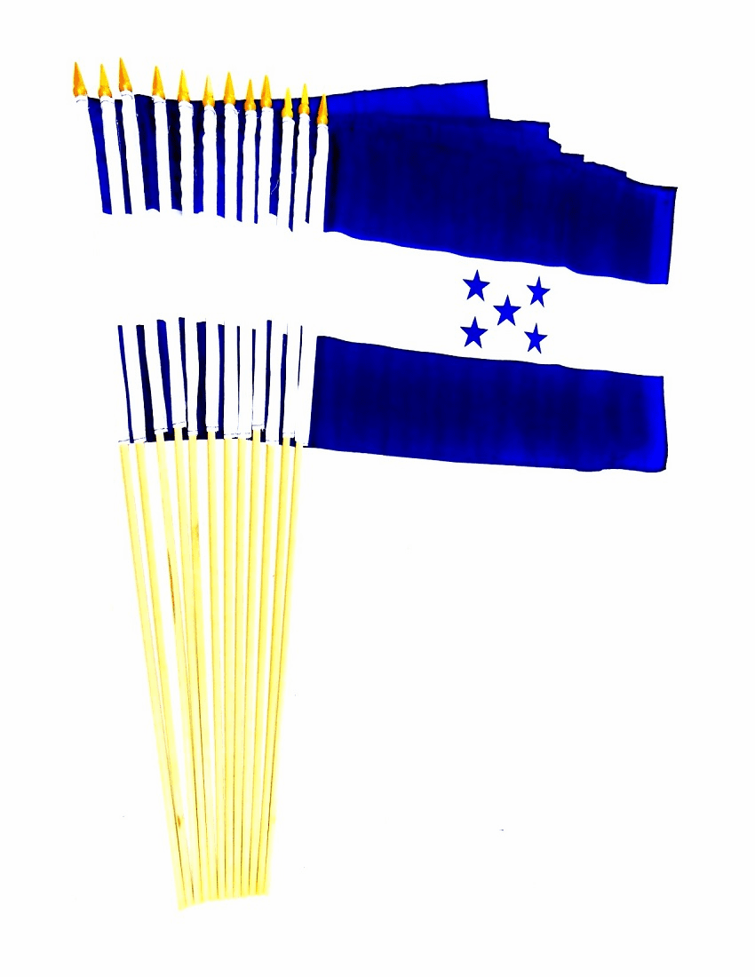 Honduras 12" x 18" Stick Flags