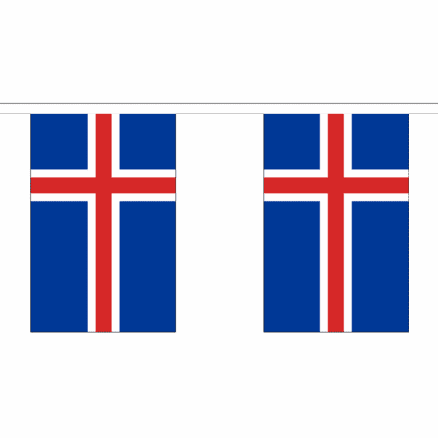 Iceland String Flag Bunting