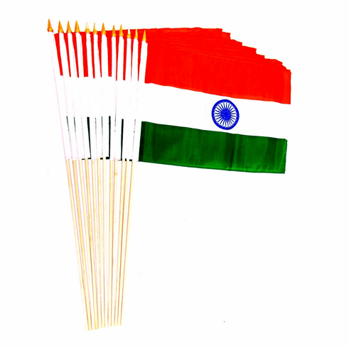 India 12" x 18" Stick Flags