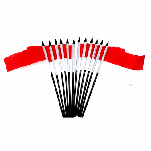 Indonesia Polyester Table Flag - 12 pack