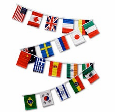International Flag Streamers - 30'