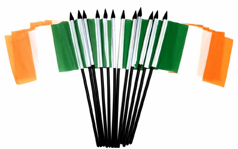 Ireland Polyester Table Flag - 12 per pack