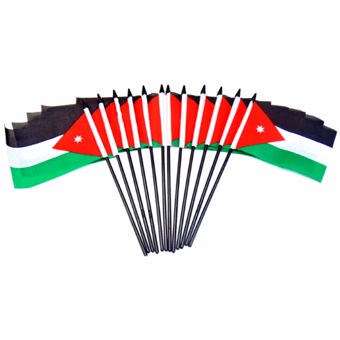 Jordan Polyester Table Flags - 12 Per Pack