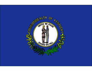 Kentucky Polyester Flag - 3 X 5