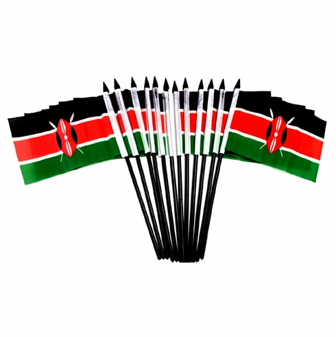 Kenya Polyester Table Flag - 12 per pack
