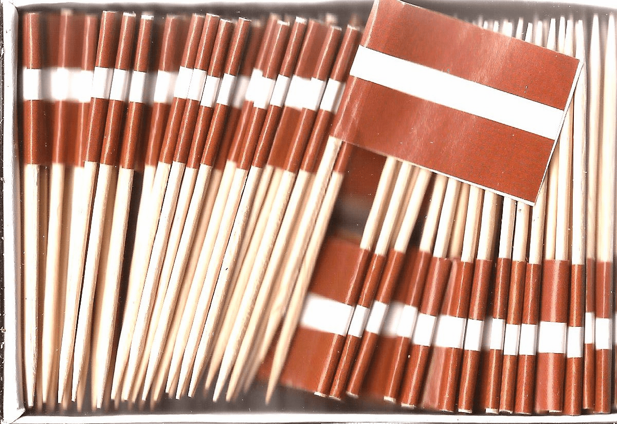 Latvia Flag Toothpicks