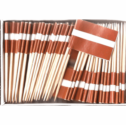 Latvia Flag Toothpicks