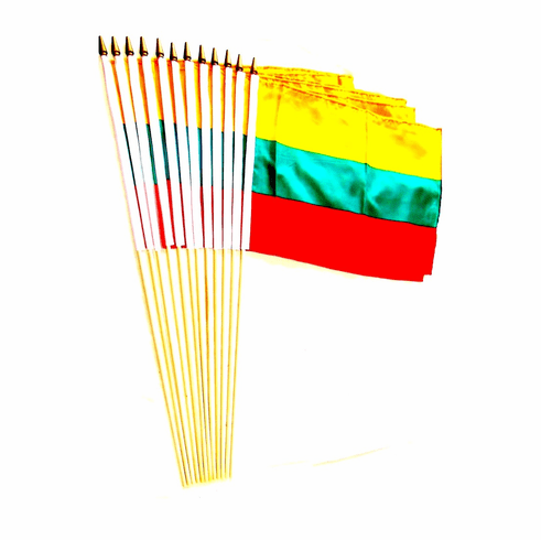 Lithuania 12" x 18" Stick Flags
