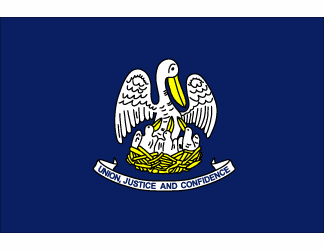 Louisiana Polyester Flag - 3 X 5