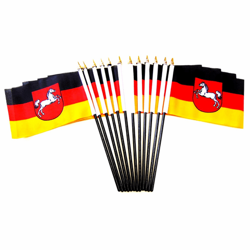 Lower Saxony Polyester Table Flag - 12 per pack