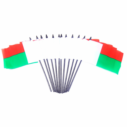 Madagascar Polyester Table Flags - 12 Per Pack