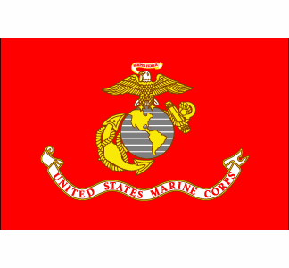 Marines Polyester Flag - 3'x5'