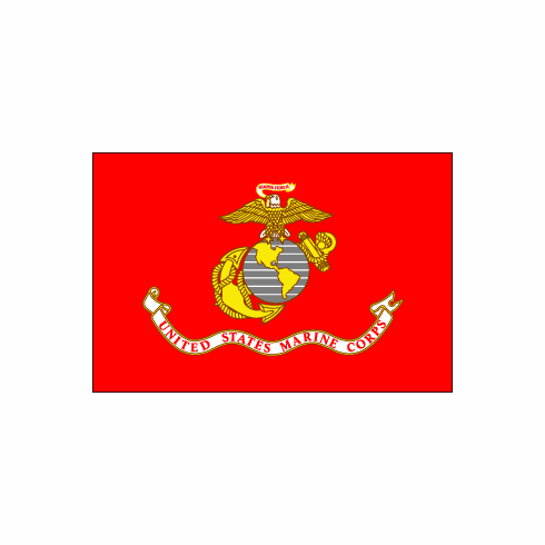 Marines Polyester Flag - 3'x5'