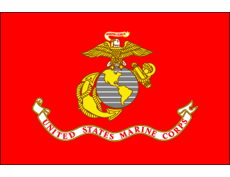 Marines Polyester Flag - 3'x5'