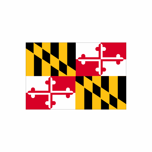 Maryland Polyester Flag - 3 X 5