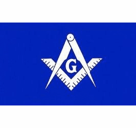 Masonic Blue and White Flag 3 x 5