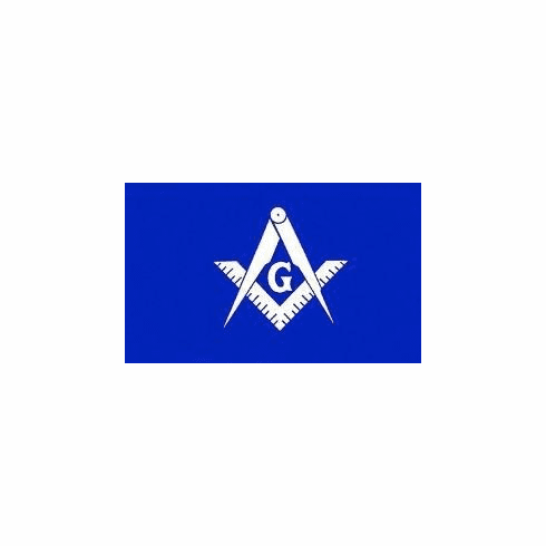 Masonic Blue and White Flag 3 x 5