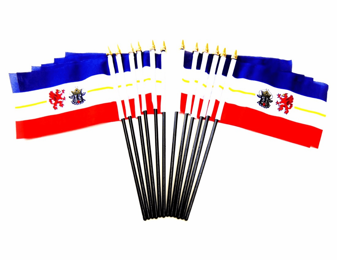 Mecklenburg Polyester Table Flag - 12 per pack
