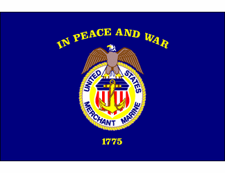 Merchant Marine Polyester Flag 3 X 5