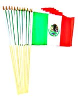 Mexico 12" x 18" Stick Flags