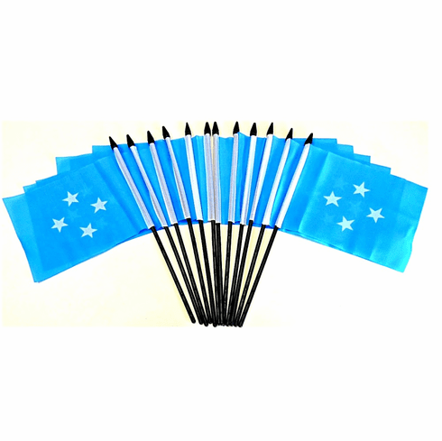 Micronesia Polyester Table Flags - 12 Per Pack