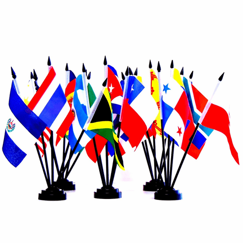 Miniature World Flag Assortment #1/Assortment of 25 World Flags