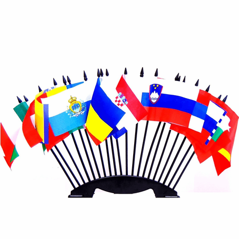 Miniature World Flag Assortment #17/South and East European Countries