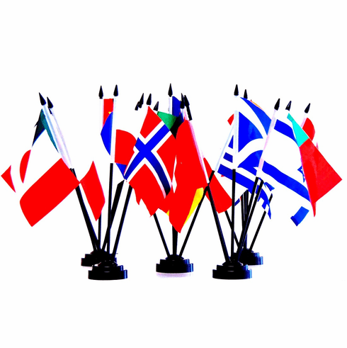 Miniature World Flag Assortment #2/Assortment of 25 World Flags
