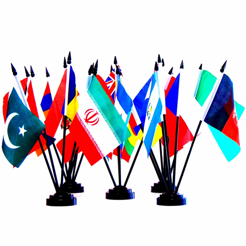 Miniature World Flag Assortment #3/Assortment of 25 World Flags