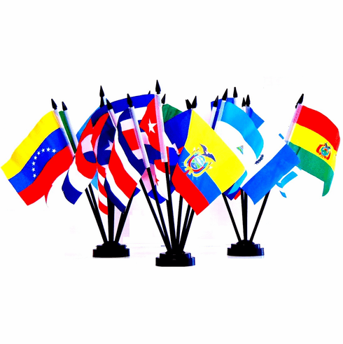 Miniature World Flag Assortment #6/Latin American Countries