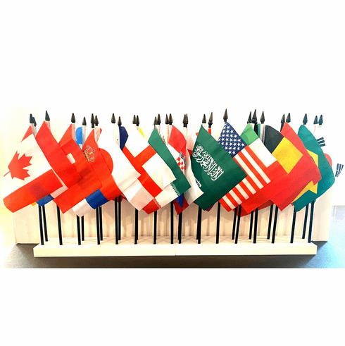 Miniature World Flag Assortment #8 - 2023 Women's World Cup Soccer Countries