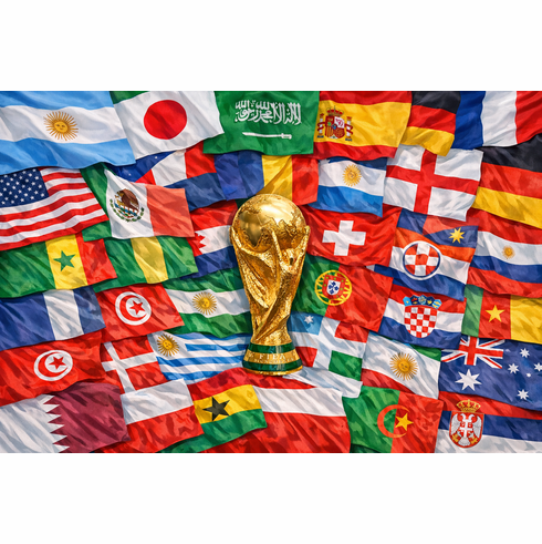 Miniature World Flag Assortment #8 - 2026 Men's World Cup Soccer Countries