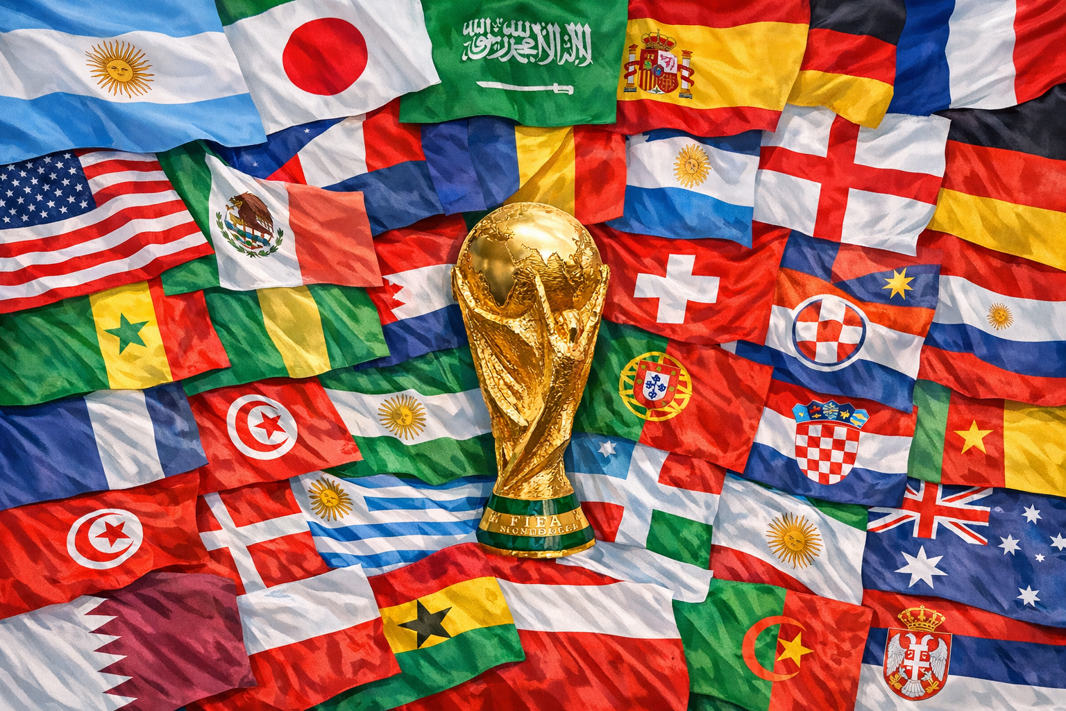 Miniature World Flag Assortment #8 - 2026 Men's World Cup Soccer Countries