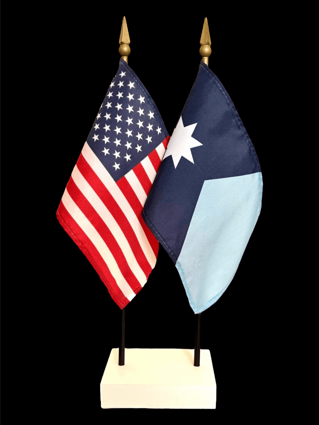 Minnesota and US Flag Desk Set - New Design