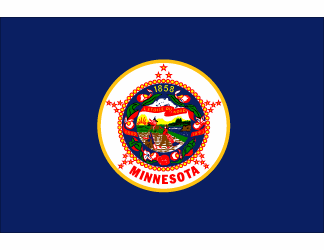 Minnesota Polyester Flag - 3 X 5 - Old Design