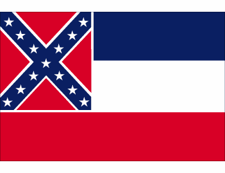 Mississippi Polyester Flag - 3 X 5 - Old Design