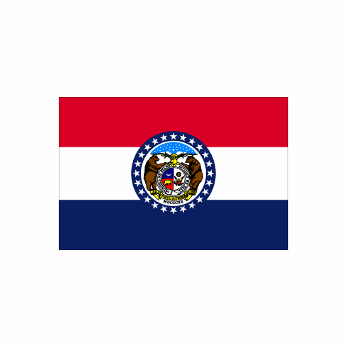 Missouri Polyester Flag - 3 X 5