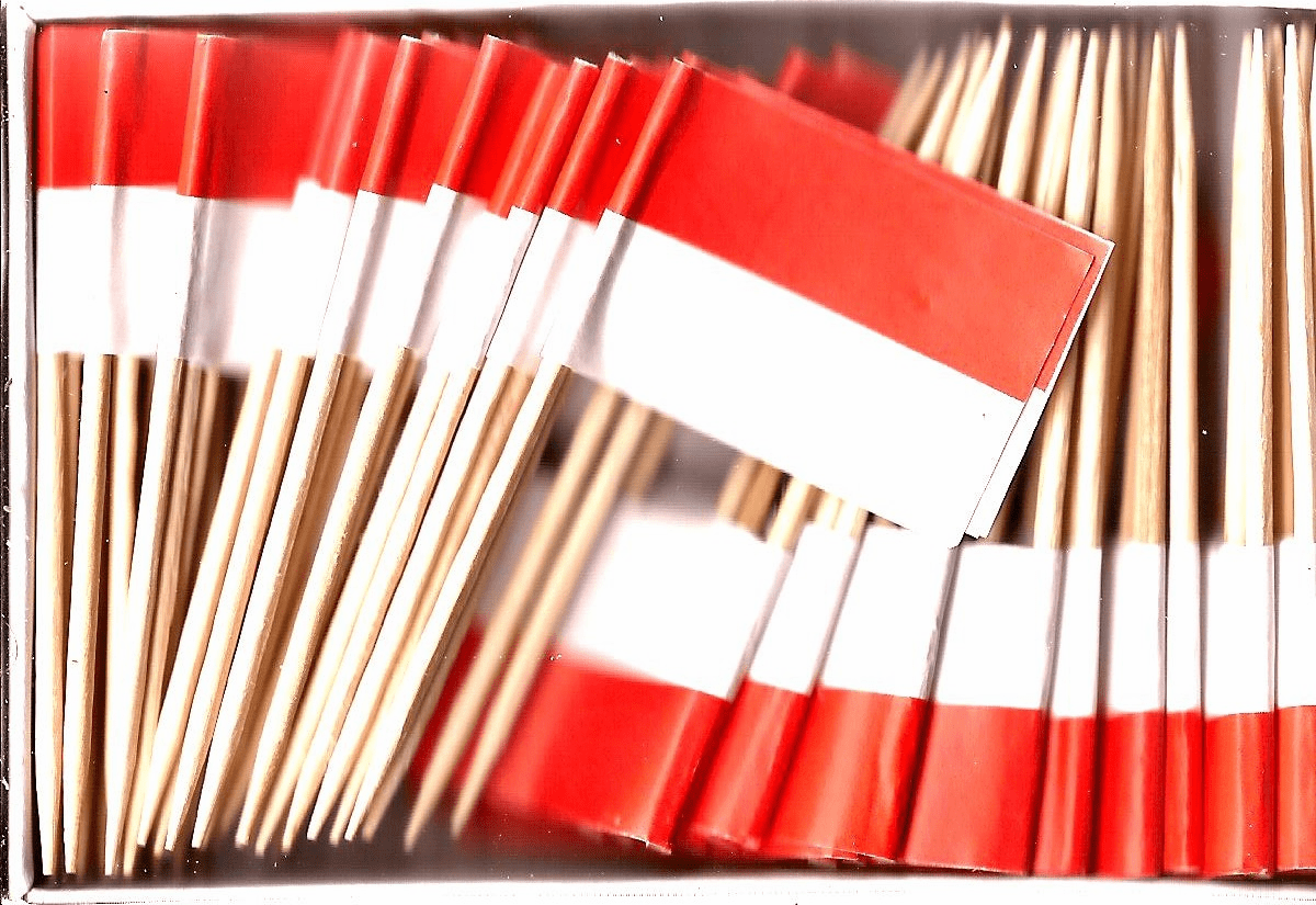 Monaco Flag Toothpicks