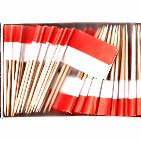 Monaco Flag Toothpicks