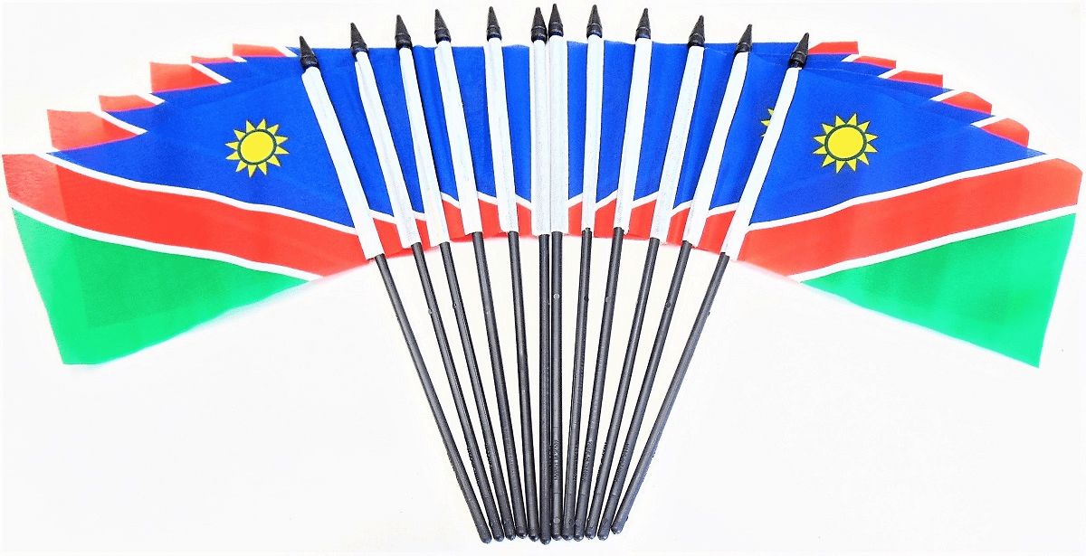 Namibia Polyester Table Flags - 12 Per Pack