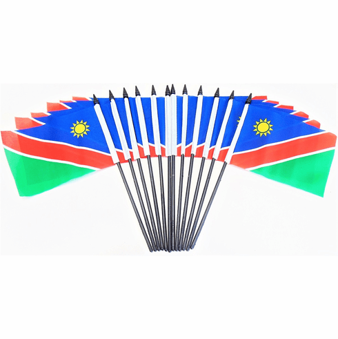 Namibia Polyester Table Flags - 12 Per Pack