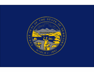 Nebraska Polyester Flag - 3 X 5
