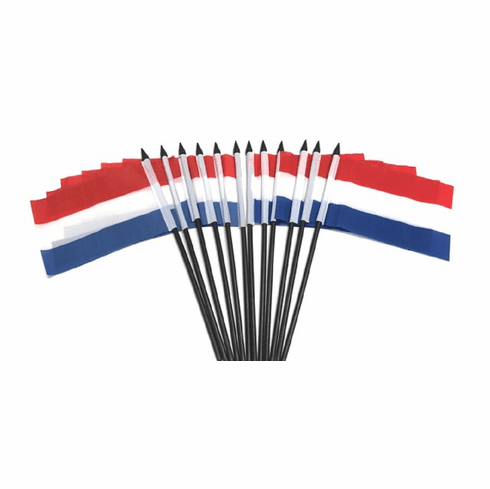 Netherlands Polyester Table Flag - 12 pack